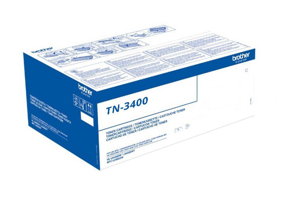 טונר שחור מקורי Brother TN3400 טונר שחור מקורי Brother TN3400