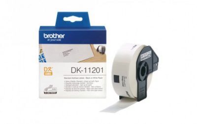 גליל תוויות מקורי 29x90 מ"מ שחור על לבן DK-11201 Brother גליל תוויות מקורי 29x90 מ"מ שחור על לבן DK-11201 Brother