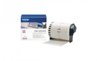 גליל נייר תוויות רציף מקורי 102 מ"מ שחור על לבן Brother DK-22243