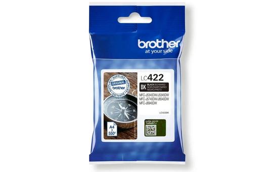 ראש דיו שחור מקורי ברדר Brother LC422BK ראש דיו שחור מקורי ברדר Brother LC422BK