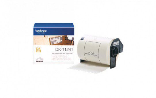 גליל תוויות מקורי 102x152 מ"מ שחור על לבן DK-11241 Brother גליל תוויות מקורי 102x152 מ"מ שחור על לבן DK-11241 Brother