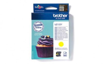 ראש דיו צהוב מקורי ברדר Brother LC123Y