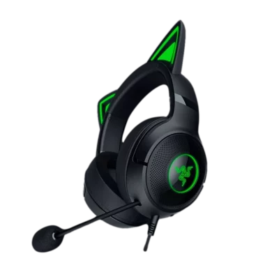 אוזניות חוט’ – RAZER KRAKEN KITTY V2 שחור